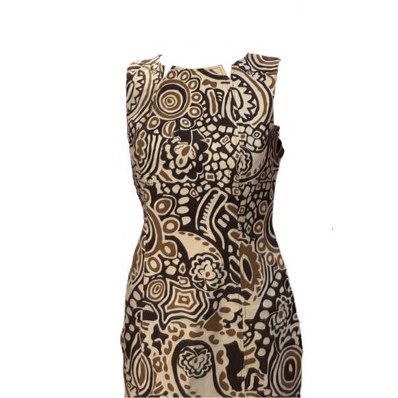 EUC David Meister Summer Shift Sheath Dress - Picture 2 of 10